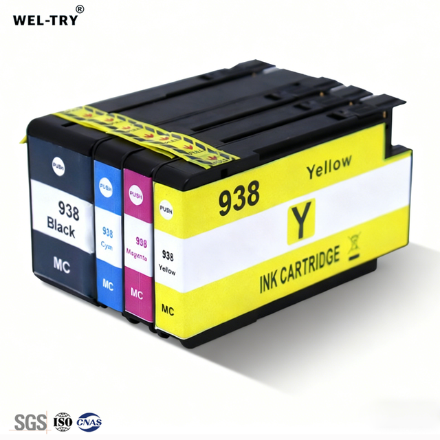 WEL-TRY 100% Compatible HP938/938XL for Cartridges for HP OfficeJet Pro 9110/9120/9130/9720/9730 Printers Full for