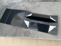 Boîte cadeau pliable avec logo personnalisé imprimé, boîte en papier d'emballage pliable, boîte à fermeture magnétique de style plat