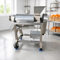 Extracteur de jus et de fruits automatique de qualité commerciale pour restaurant et usine de transformation de fruits, haute productivité