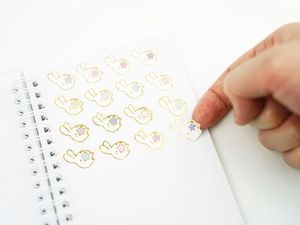 Thiết kế dễ thương tái sử dụng chất lượng cao phát hành giấy cho thu thập Stickers Sticker cuốn sách - Product Image 4
