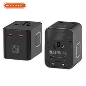 Adaptateur de voyage avec 25W 2Type-C International All in One Worldwide Global Universal avec Usb et Type c US/EU/UK/AU - Product Image 6