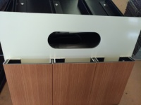 Panel compuesto de aluminio con revestimiento de PVDF gris oscuro de 3/4mm, hoja Acp/ACM para decoración de paredes
