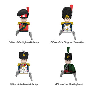 Blocs <span class=keywords><strong>de</strong></span> construction <span class=keywords><strong>de</strong></span> soldats militaires des guerres napoléoniennes, armes à feu, fusiliers français, britanniques, russes, armes, marine impériale, figurines, jouet pour enfant - Product Image 5