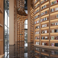 Service d'ingénierie EPC complet, bibliothèque créative, solutions clés en main pour l'aménagement intérieur élégant des magasins