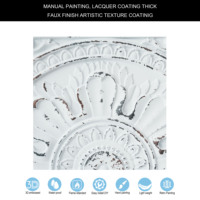 Plafonds suspendus imperméables, panneaux de plafond décoratifs en PVC rigide 3D, effet fissuré blanc et noir pour usage hôtelier PL17