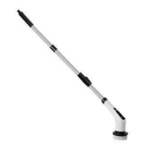 <b>Electric</b> Cleaning Brush Cordless Long Handle Multi Functional Household Floor <b>Scrubber</b> With Replaceable Brush Head - Product Image 5