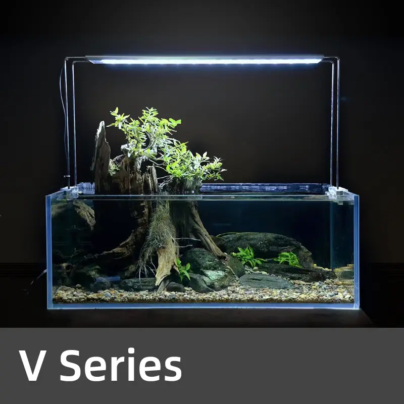 ไฟ LED อัจฉริยะแบบหรี่แสงได้สำหรับตู้ปลาอุปกรณ์ตกแต่งตู้ปลาแบบ V1200SE
