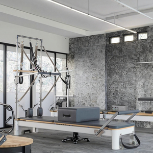<span class=keywords><strong>Cama</strong></span> de <span class=keywords><strong>Pilates</strong></span> <span class=keywords><strong>Reformer</strong></span> Multifuncional, Personalizable, de Lujo, Duradera, Ajustable, Comercial, Resistente, de Aleación de Aluminio con Media Torre - Product Image 1