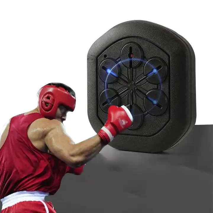 Ribanedy - Máquina de entrenamiento de boxeo, montaje en pared, boxeador  electrónico inteligente, entrenamiento de agilidad, boxeo digital,  almohadillas para orejas de perforación adecuadas para ejercicio en casa,  entrenamiento de boxeo, liberación
