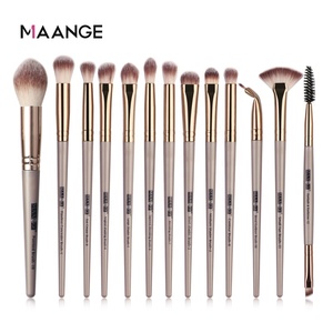 MAANGE, venta al por mayor, 13 Uds., <span class=keywords><strong>brochas</strong></span> de <span class=keywords><strong>maquillaje</strong></span> veganas respetuosas con la piel, juego de <span class=keywords><strong>brochas</strong></span> de <span class=keywords><strong>maquillaje</strong></span> de ojos profesionales esenciales de alta calidad - Product Image 6