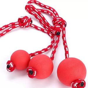 Wholesale Luxury Eco-Friendly High Quality TPR Rope Teeth Cleaning <b>Dog</b> Chew <b>Ball</b> S/M/L for Daily Indoor/Outdoor Use - Product Image 1
