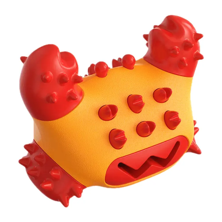 Movendo mr Dog Chew Crab Toy Dog Customizável Personalizado Cuddly Chew Molar Dental Tooth Cleaning Dental Rubber Crab Dog Toys