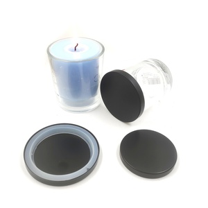 Tapa de Metal Personalizada de Lujo para Velas de 99 mm, 85 mm y 77 mm, Tapas Negras Mate para Frascos de Velas, Tapas de Vidrio para Velas - Product Image 1