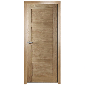 Modern Interior Bedroom Wooden <strong>Design</strong> White Oak Veneer Solid Wood Shaker <strong>Door</strong> Interior Bedroom Pre Hung <strong>Door</strong> - Product Image 1
