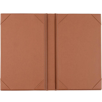 Porte-menu en cuir PU, couverture multi-poches, restaurant, bar, taille et couleur personnalisées, logo OEM/ODM, MOQ 300 pièces, Guangdong, livraison rapide