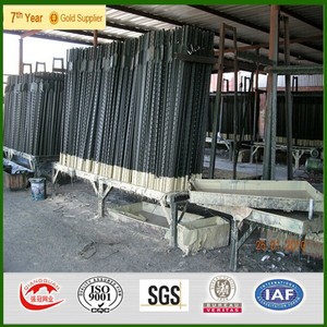 Nhanh chóng vận chuyển hàng rào kim loại với lưới thép mạ kẽm 7feet màu xanh lá cây hàng rào vườn - Product Image 4