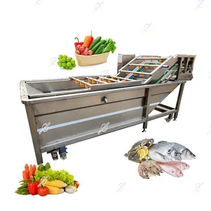 Industrial Wide Range Application Tomato Bell Peppers Pumpkin Mulberry Vegetable and Fruit Washing Machine