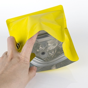 Sacchetto a fondo piatto personalizzato da 150g/250g/500g, sacchetto di imballaggio per caffè di forma quadrata con spago, sacchetti di caffè in foglio di alluminio a fondo piatto - Product Image 5