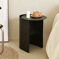 Table basse créative en métal, table de chevet en acier, table d'appoint moderne et minimaliste pour canapé, étagère d'angle de rangement pour salon et chambre