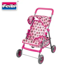Fei Li Toy Wholesale Baby Doll Buggy Toy with Storage Basket Stroller Toy Supplier China