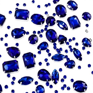เครื่องประดับทำมือ ได้รับการรับรองจาก IGI ไพลินสังเคราะห์ทรง Asscher ตัวเรือนเงินแบบหนามเตย ขายส่ง สีน้ำเงินรอยัล Starsgem HOC - Product Image 3