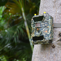 Caméra de chasse 4G ultra-claire 24MP avec vision nocturne IR, résistante aux intempéries IP66 pour l'extérieur