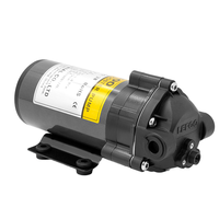 LEFOO Pompe à eau à faible bruit 75GPD 10bar RO 24V DC Moteur Diaphragme Booster Pompe pour purificateur d'eau potable propre