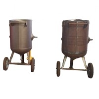 Pot de sablage 100L Sandblaster en acier grain grenaillé