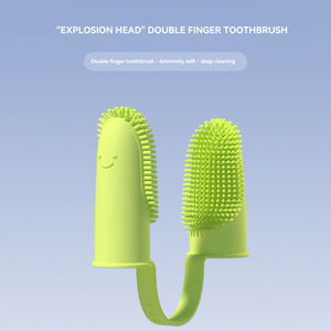गर्म बेच विविधीकरण नरम पालतू जानवर उंगली थूथन टूथब्रश अलावा बुरा सांस बिल्ली कुत्ते ब्रश दांत - Product Image 2