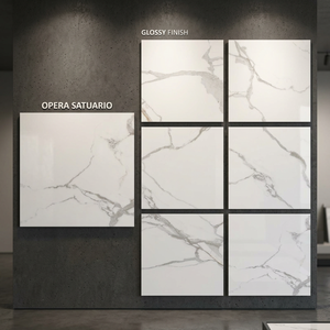 Satuario Magica 800x800mm <b>Matte</b> Glazed Porcelain Tiles Statuario Marble Effect <b>Flooring</b> - Product Image 6