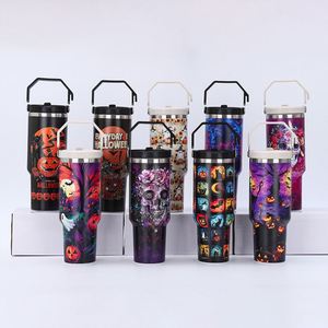 Vaso Térmico de Acero Inoxidable con Asa y Pajita Abatible, Diseño de Dibujos Animados Labubu, 20 oz, 30 oz, 40 oz, Venta al por Mayor - Product Image 2