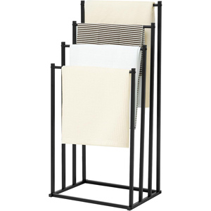 Factory New Modern Eco-Friendly 3-Layer Freestanding Steel Towel Drying <b>Rack</b> for Commercial Use Multifunction Bathroom - Product Image 1