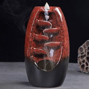 Gift Box Aromatic Waterfall Modern Chinese Style <b>Backflow</b> Ceramic <b>Incense</b> Holder Home Decor <b>Burner</b> - Product Image 3