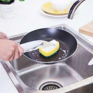 2021 piatto Strumento di Lavaggio Dispenser di Sapone Maniglia Riutilizzabile Ciotole di Pulizia Pennello Spugna Per La Cucina Attrezzi Puliti - Product Image 2