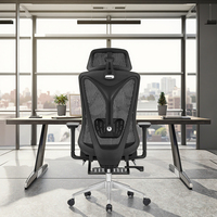 Salle de réunion de conférence en maille Ordinateur de travail de jeu Boss Chaise pivotante ergonomique de luxe pour bureau à domicile avec repose-pieds