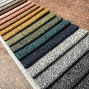 Home <strong>textiles</strong> linen fabric 90% polyester 10% polyamide plain dyed upholstery fabric for sofa Vega 0124 - Product Image 3