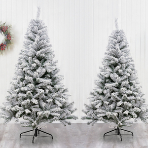 Sapin de Noël artificiel floqué, sapin de Noël enneigé en gros - Product Image 3