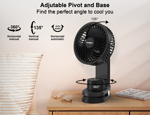 Tente de camping rechargeable à 9 vitesses, alimenté par batterie USB, ventilateur à clipser, dispositif de refroidissement d'<span class=keywords><strong>air</strong></span> en plastique <span class=keywords><strong>pour</strong></span> la maison, camping-car, voyage en plein <span class=keywords><strong>air</strong></span> - Product Image 4