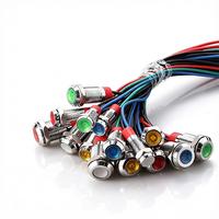 Petite lampe indicatrice LED 230V AC, à montage sur panneau, avec câble, pour appareils ménagers et équipements commerciaux