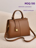 Sac à bandoulière en cuir PU de grande capacité, multicolore, pour femmes, pour le travail et les déplacements