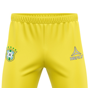 Léger demi-fermeture éclair avant Fitness Sports Warm-Up Soccer Slim Fit Shorts pour hommes Survêtement Sportswear - Product Image 6