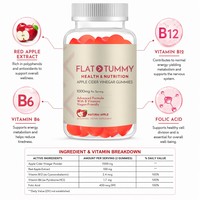 Gummies Minceur aux Herbes et Vinaigre de Cidre de Pomme pour Ventre Plat, Réduction de l'Appétit, Perte de Poids, Complément Alimentaire pour Adultes, Marque Privée, Fabrication Chinoise