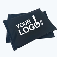 Sacs d'emballage de vêtements à fermeture éclair mate en plastique PE noir givré avec logo personnalisé écologique