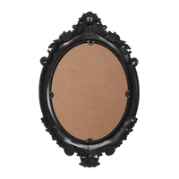 Fabrication personnalisée de forme ovale miroir mural cool giveaway plexiglas maison cadre doré décor miroir chinois espejo para sala