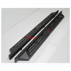 Passo lateral potência aço preto para descoberta sport nissan range rover running board