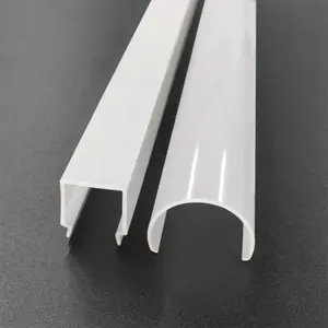 Light Diffuser Extrusion Linear Led Light Pc Pvc Acrylic Diffuser Led Light Plastic Cover Light Diffuser