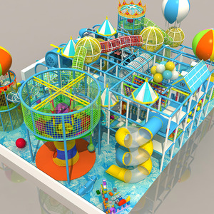 Deleno trẻ em vui chơi Trung tâm vui chơi mềm trẻ em thiết bị sân chơi trong nhà với Cầu trượt bóng lớn - Product Image 2