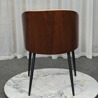 Chaise d'appoint rembourrée de luxe léger, style Mid-Century Modern, avec pieds en métal robustes et mousse résiliente, pour la maison, le bureau ou le parc – Approvisionnement direct usine
