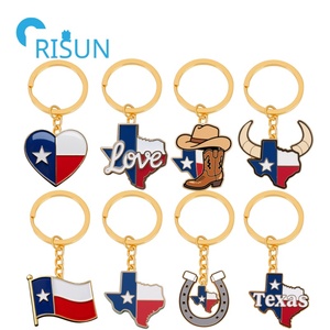 Mỹ Yêu Nước texan bản đồ cờ Móc khóa móc khóa Mỹ TX <span class=keywords><strong>Texas</strong></span> bang Móc Chìa Khóa vẫy cờ - Product Image 1