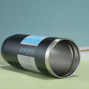Vente en gros 500ml 17oz double paroi isolation bouteille d'eau sport en plein air portable poudre enduit fiole à vide avec couvercle <span class=keywords><strong>handke</strong></span> - Product Image 5